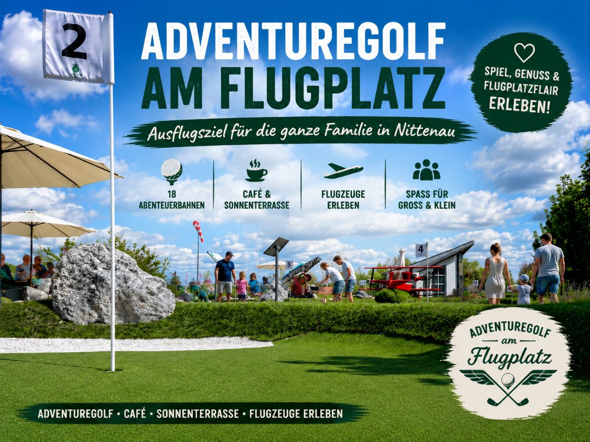 Adventuregolf am Flugplatz