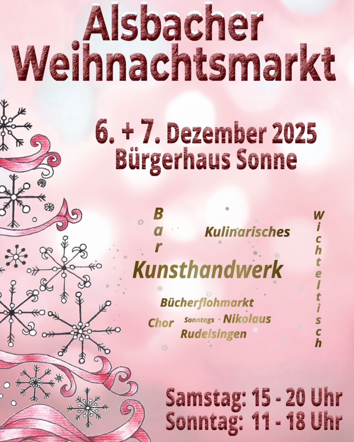 Alsbacher Weihnachtsmarkt im Bürgerhaus Sonne  in Alsbach-Hähnlein
