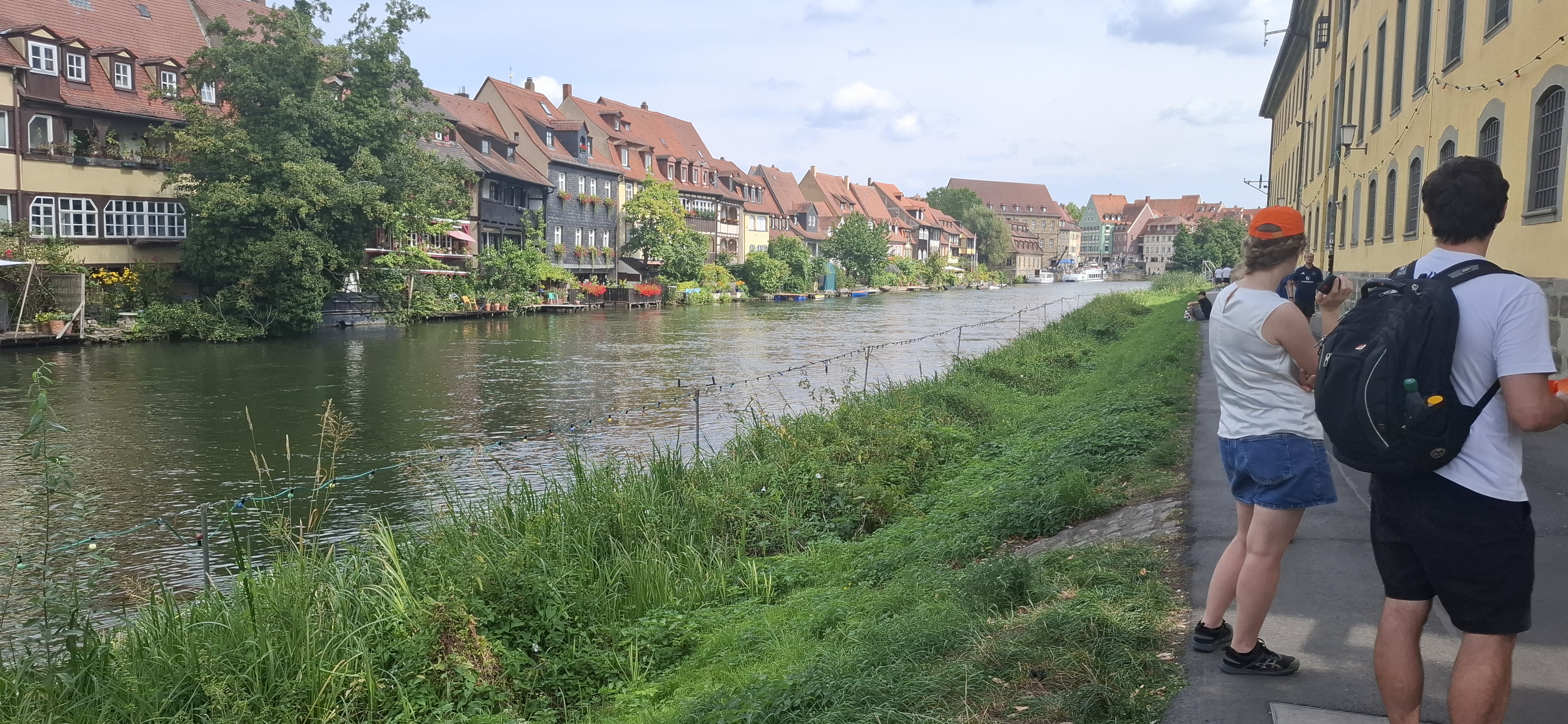 Ausblick auf Klein Venedig in Bamberg