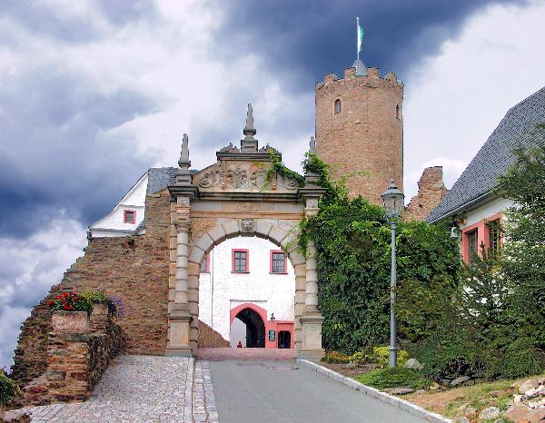 Bergfried Burg Scharfenstein (Erzgebirge) in Drebach