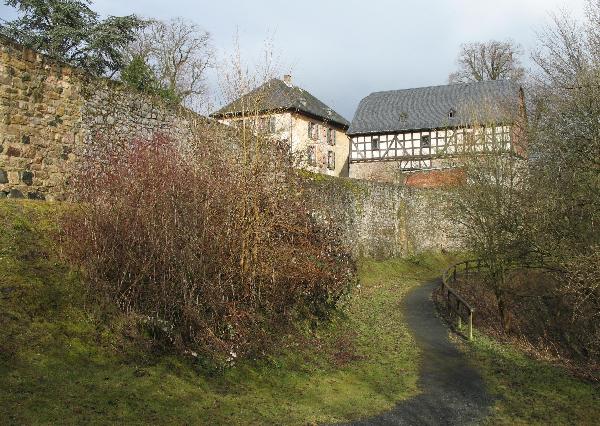 Blick vom Schloss in Homberg (Ohm)