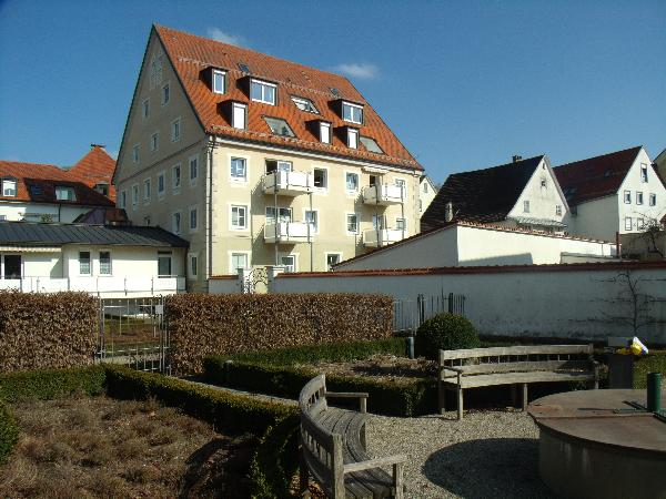 Garten des Stadtschlosses in Leutkirch im Allgäu