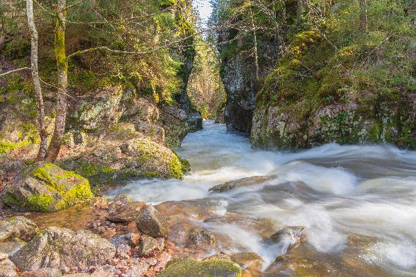 Haslachklamm am Rechenfelsen