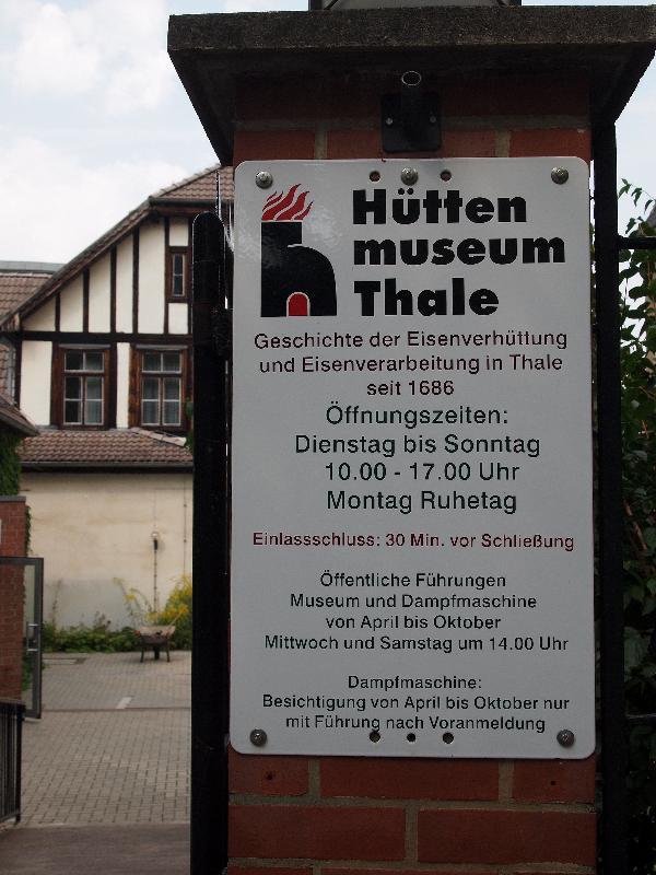 Hüttenmuseum Thale in Thale