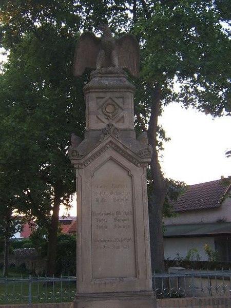 Husarendenkmal (Wiesental) in Waghäusel