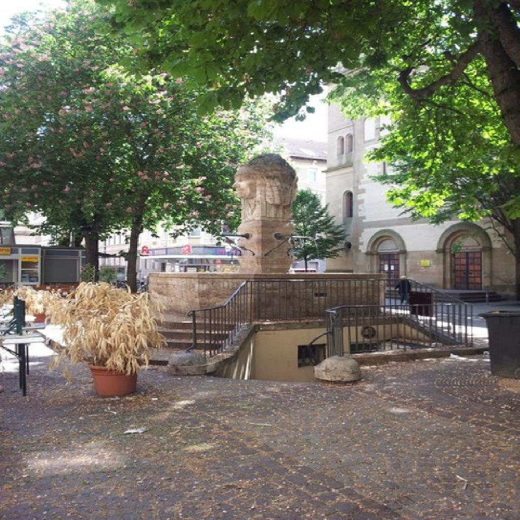 Indianerbrunnen in Karlsruhe