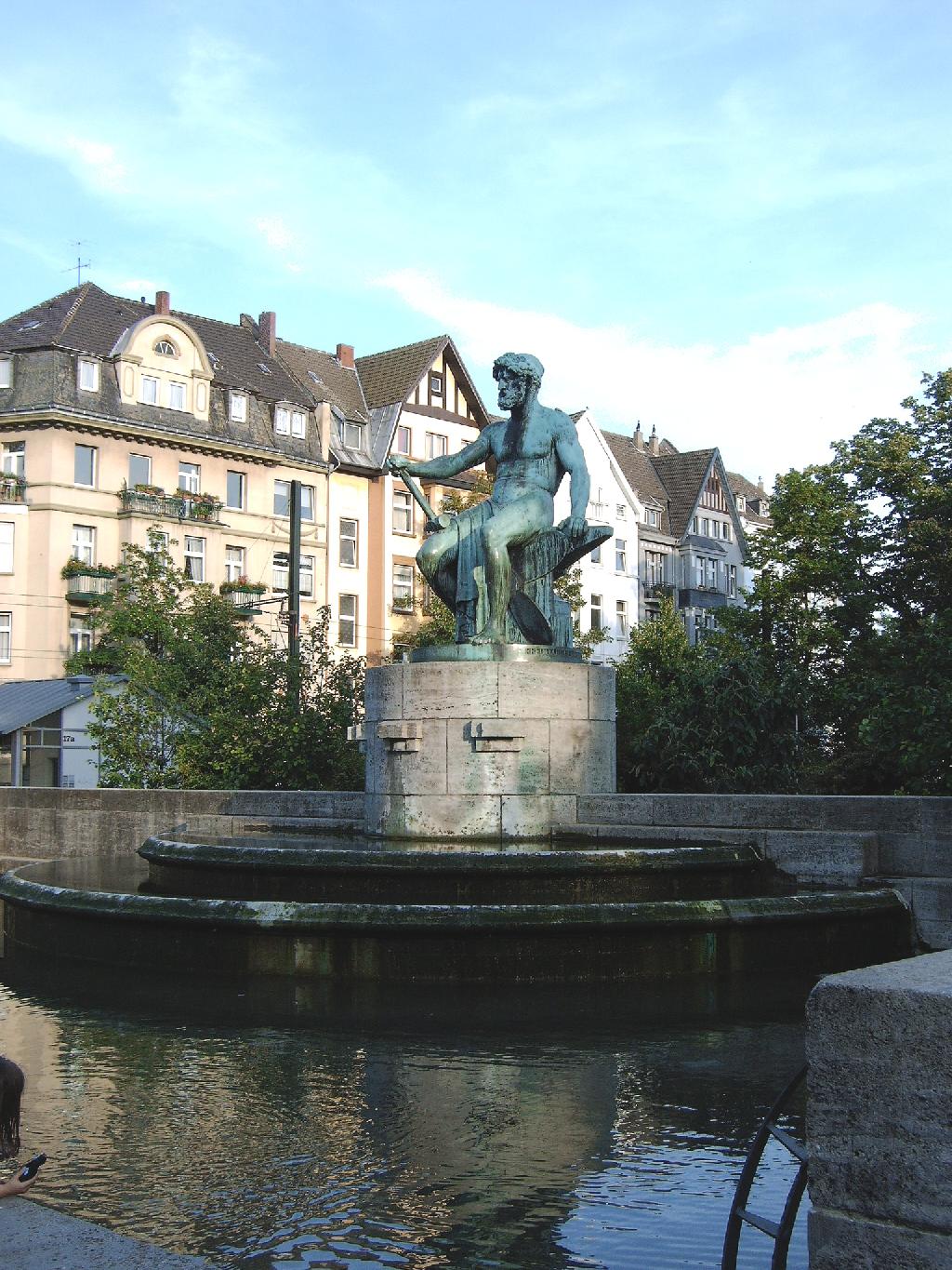 Industriebrunnen in Düsseldorf