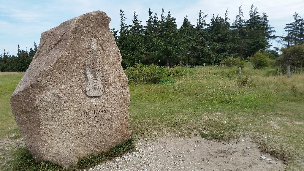 Jimi Hendrix Gedenkstein in Fehmarn