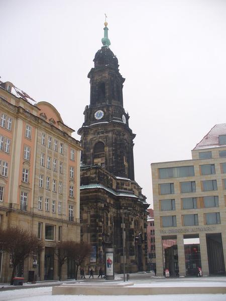 Kirchturm Kreuzkirche (Dresden) in Dresden