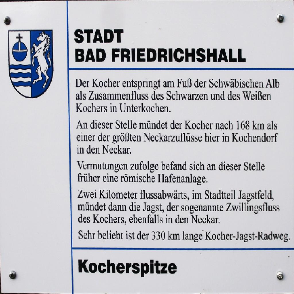 Kocherspitze in Bad Friedrichshall