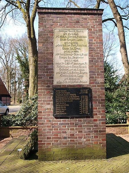 Kriegerdenkmal Hesepe in Nordhorn