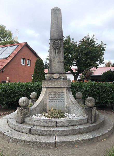Kriegerdenkmal Rätzlingen (Erster Weltkrieg) in Oebisfelde-Weferlingen