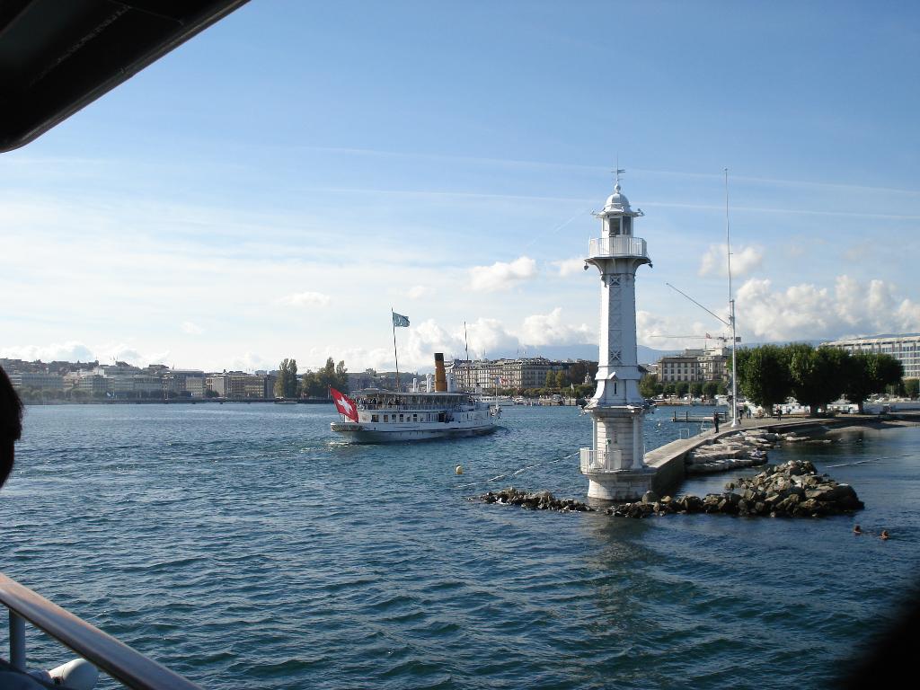 Leuchtturm Phare des Pâquis in Genf