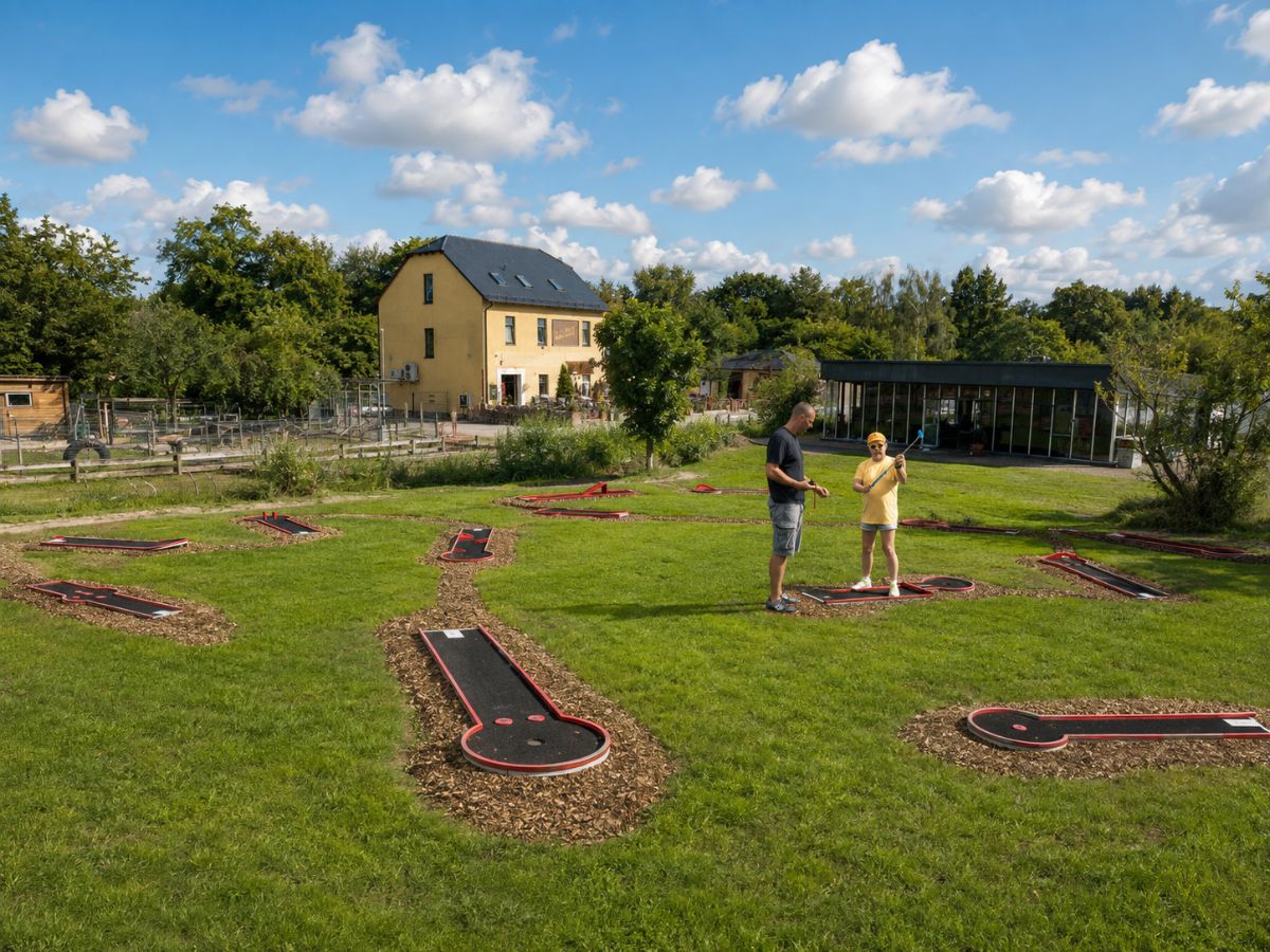 Minigolf im Kressepark in Erfurt