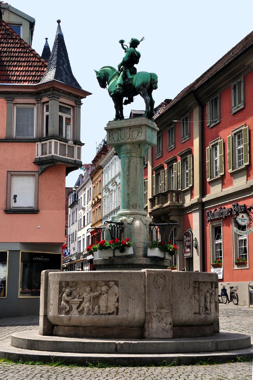 Postmichelbrunnen in Esslingen am Neckar