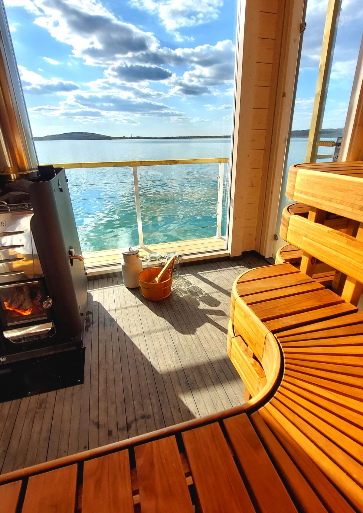 SPABoot Saunaboot im Leipziger Neuseenland in Großpösna