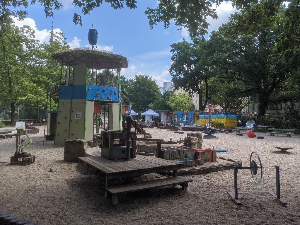Spielplatz im Ottopark in Berlin