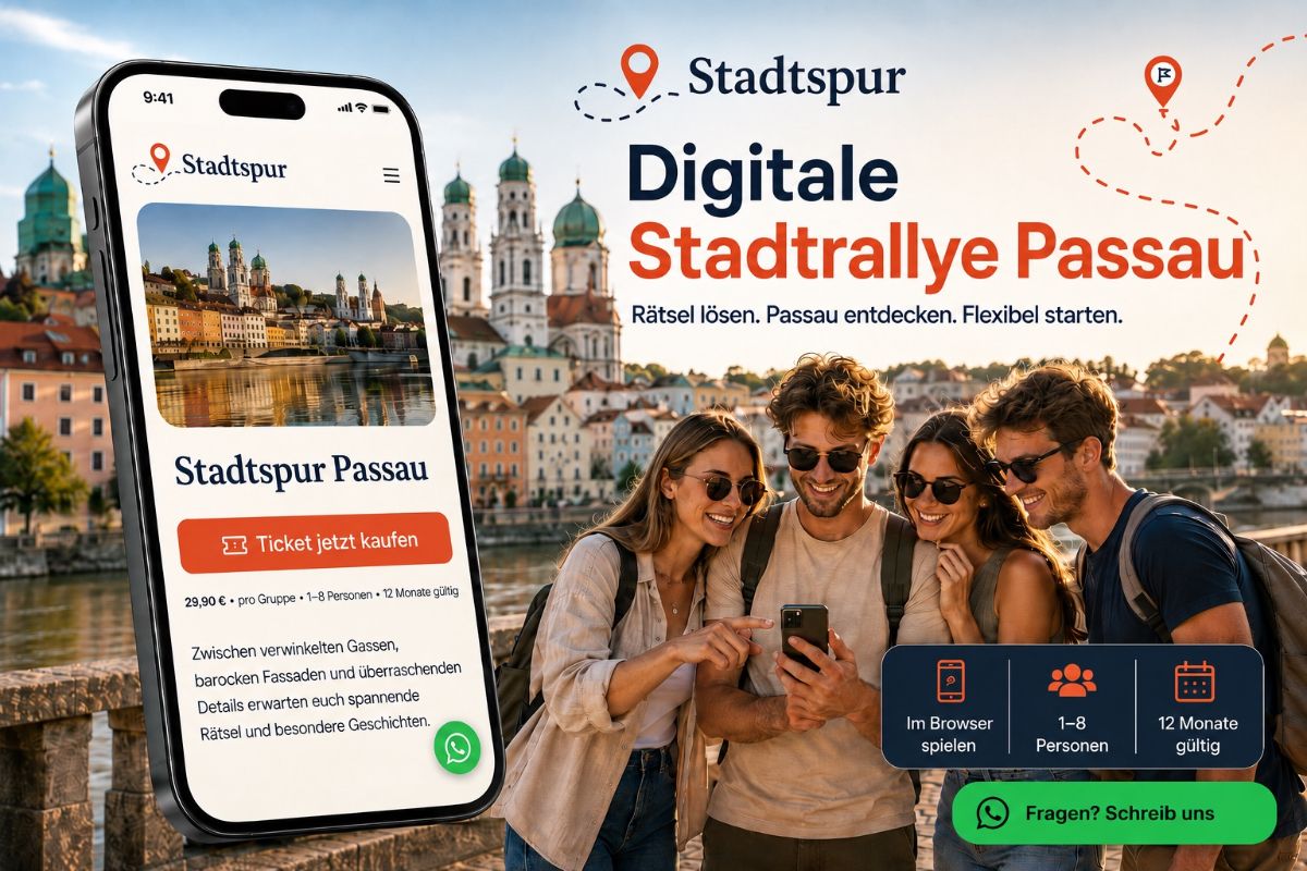 Stadtspur Passau – Digitale Stadtrallye durch die Altstadt in Passau