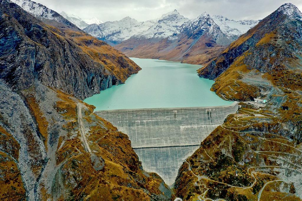 Staumauer Grande-Dixence (Lac des Dix)