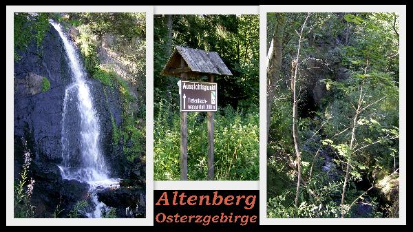 Tiefenbach Wasserfall in Altenberg