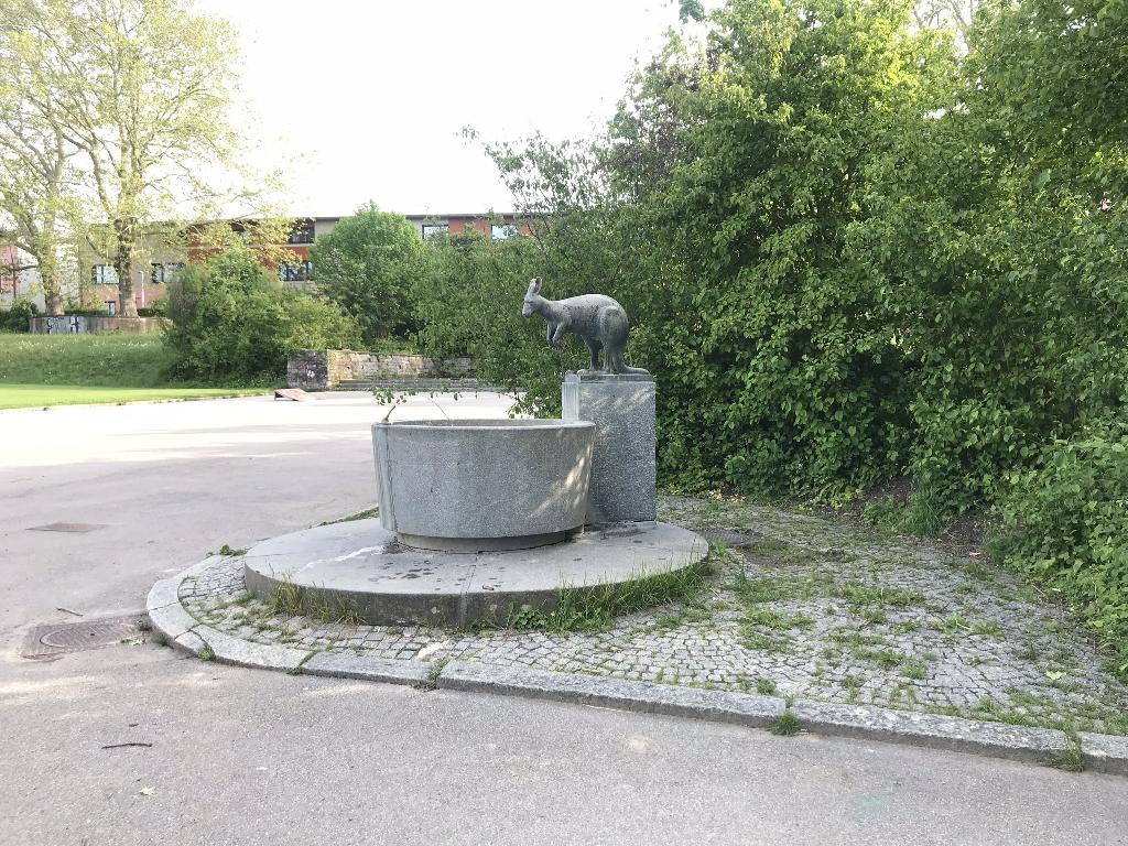 Trinkbrunnen mit Känguru in Zürich