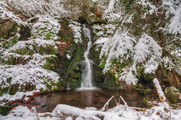 Unterer Kriegsbach Wasserfall in Bernau im Schwarzwald