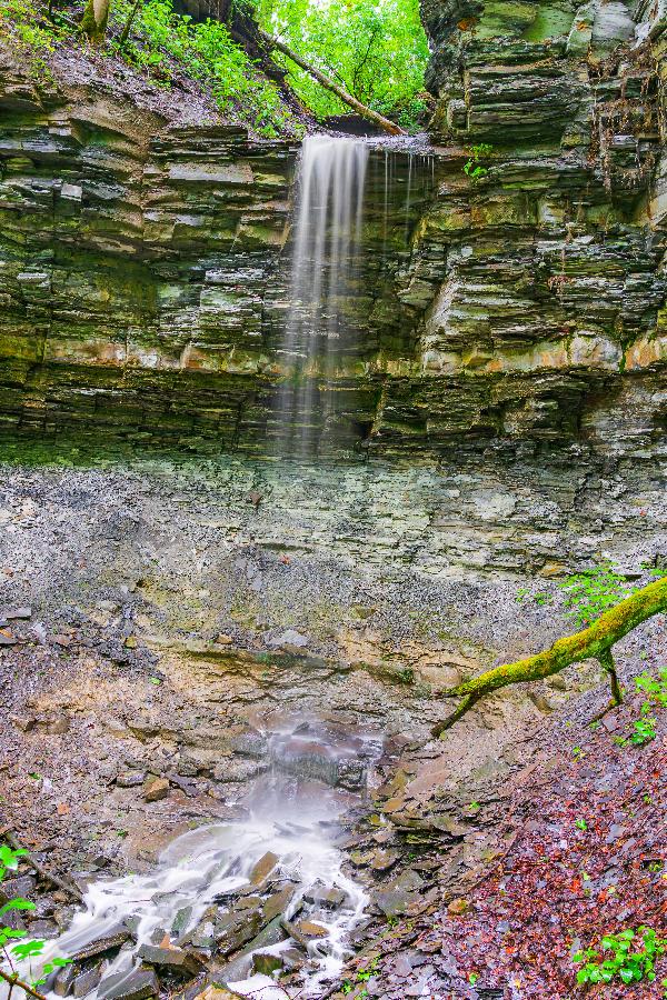 Wasserfall im Schelmengraben in Hüfingen