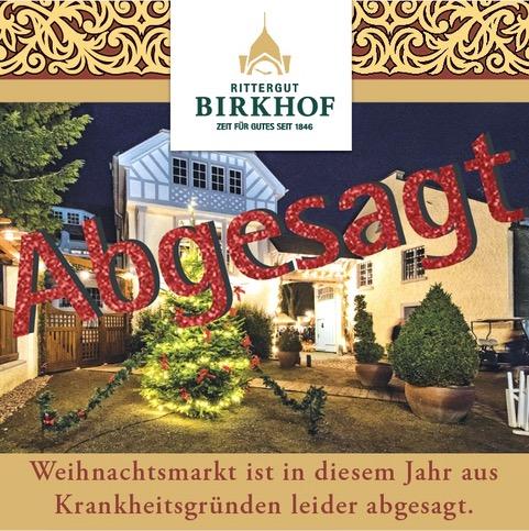 Weihnachtsmarkt Rittergut Birkhof 2022 - abgesagt in Korschenbroich