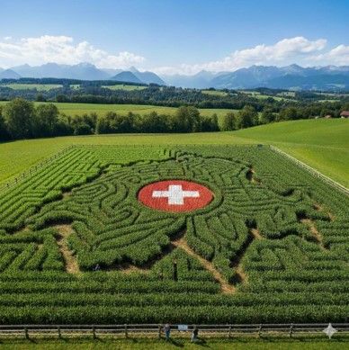 mini Schwiz Maislabyrinth in Schübelbach